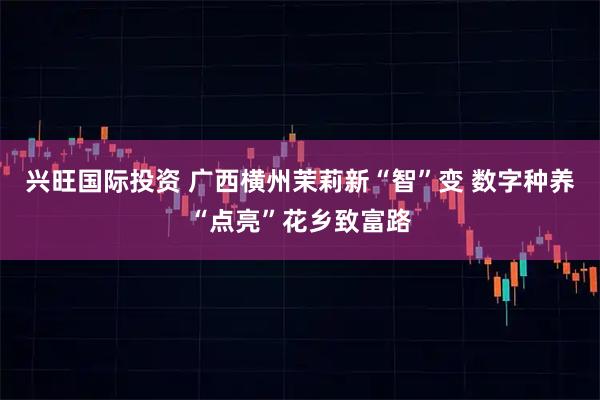 兴旺国际投资 广西横州茉莉新“智”变 数字种养“点亮”花乡致富路